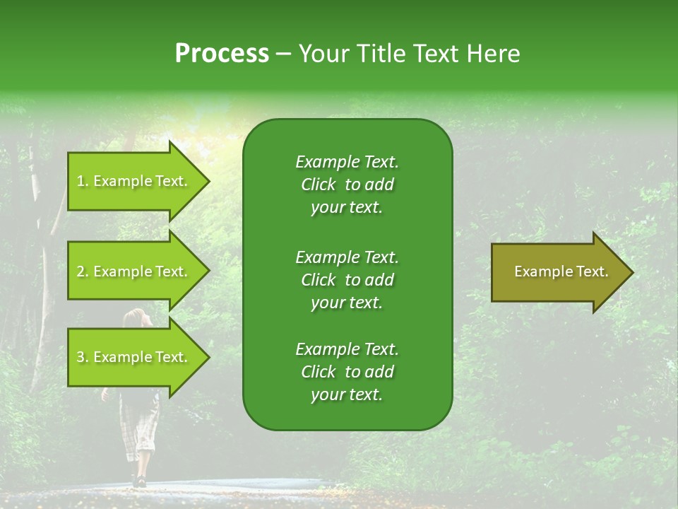 Wet Female Road PowerPoint Template