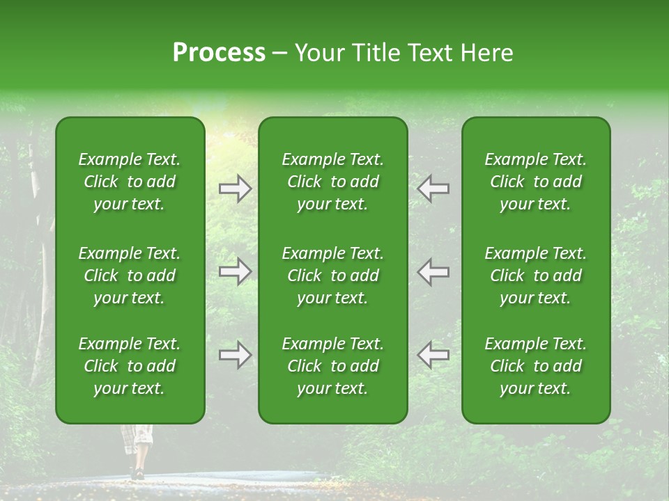 Wet Female Road PowerPoint Template