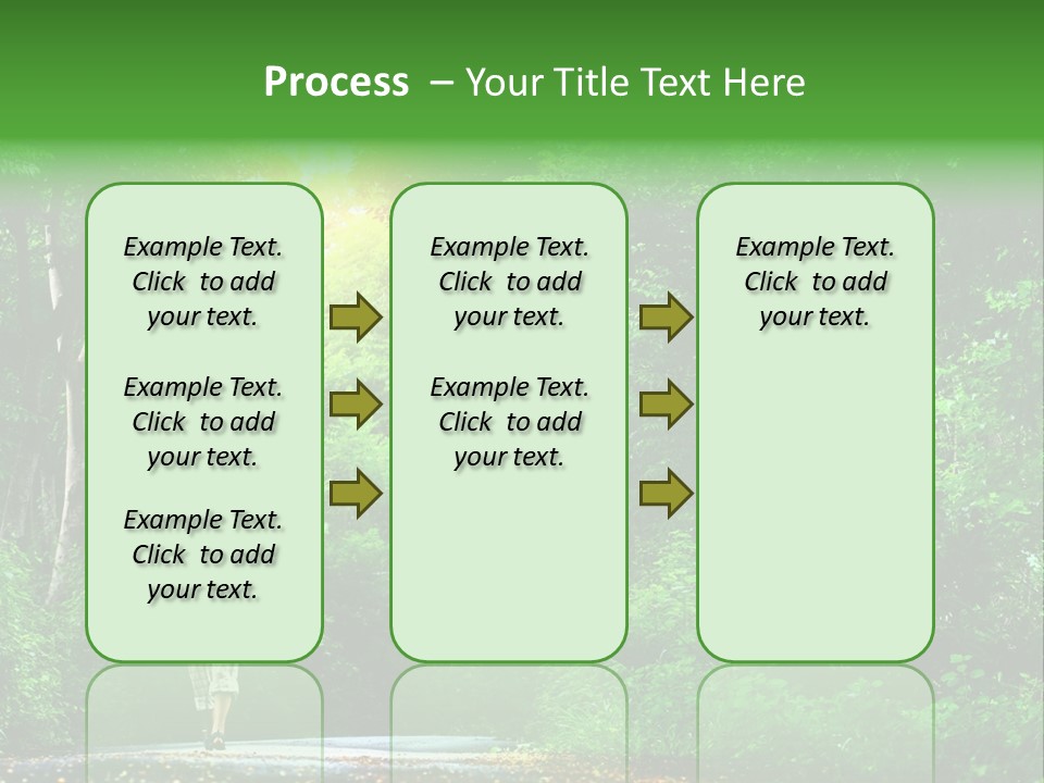 Wet Female Road PowerPoint Template