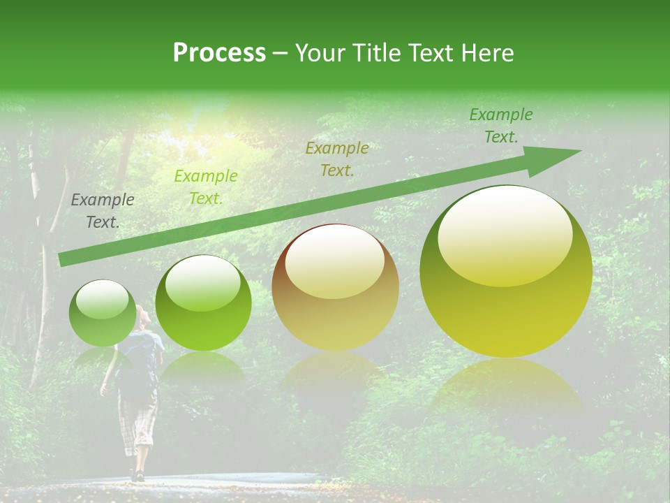 Wet Female Road PowerPoint Template