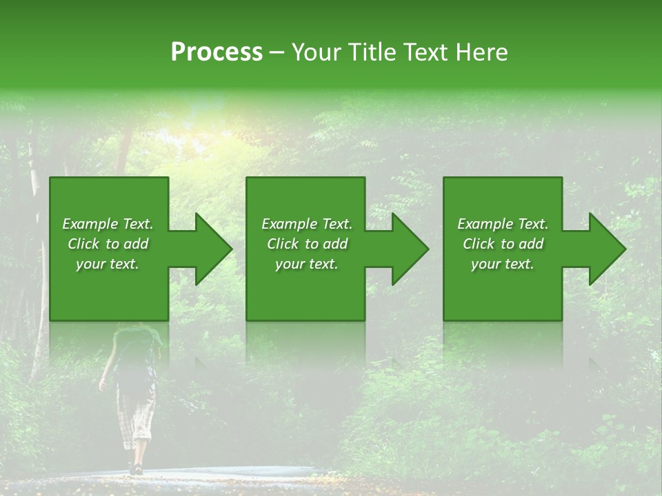 Wet Female Road PowerPoint Template