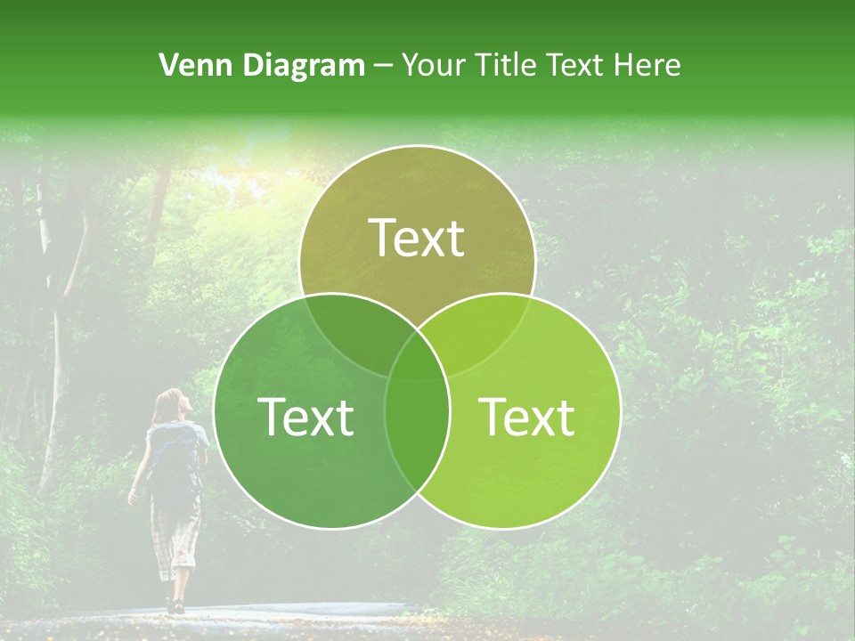 Wet Female Road PowerPoint Template