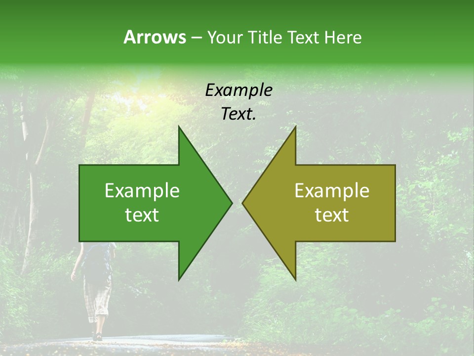 Wet Female Road PowerPoint Template