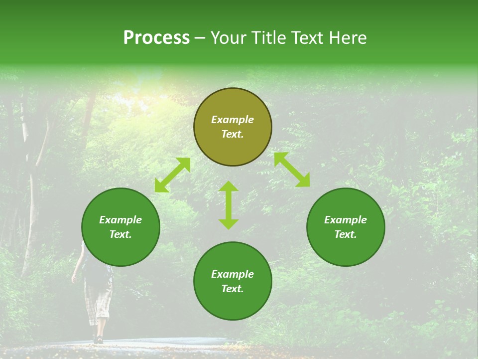 Wet Female Road PowerPoint Template