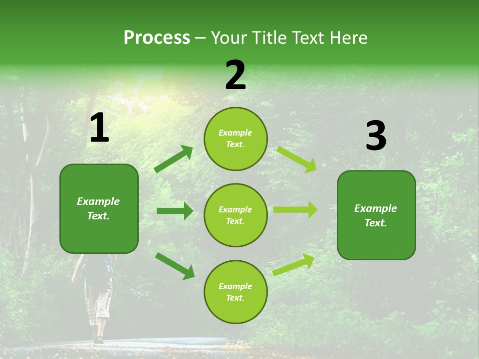Wet Female Road PowerPoint Template