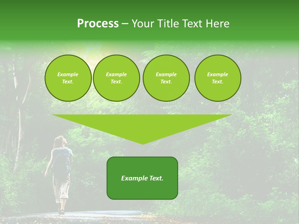 Wet Female Road PowerPoint Template