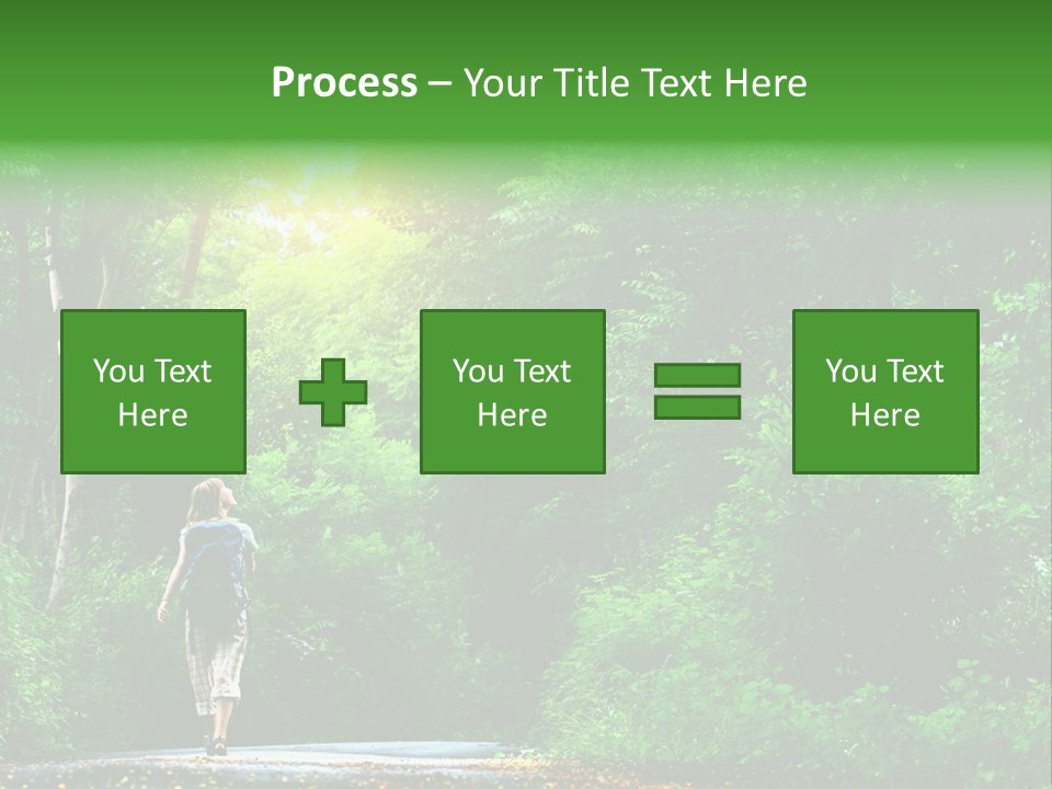 Wet Female Road PowerPoint Template