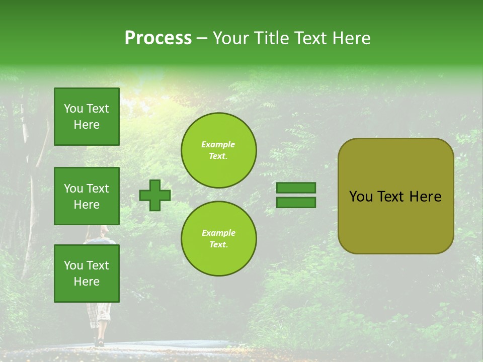 Wet Female Road PowerPoint Template