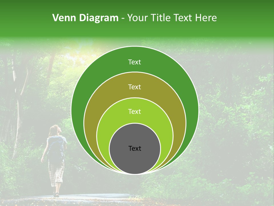 Wet Female Road PowerPoint Template