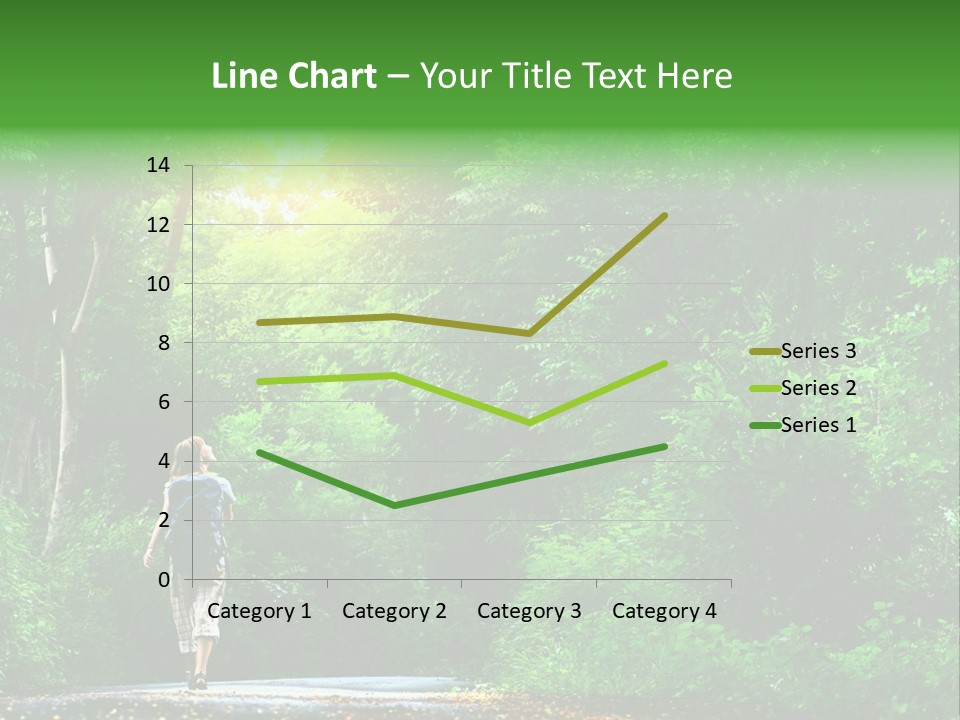 Wet Female Road PowerPoint Template