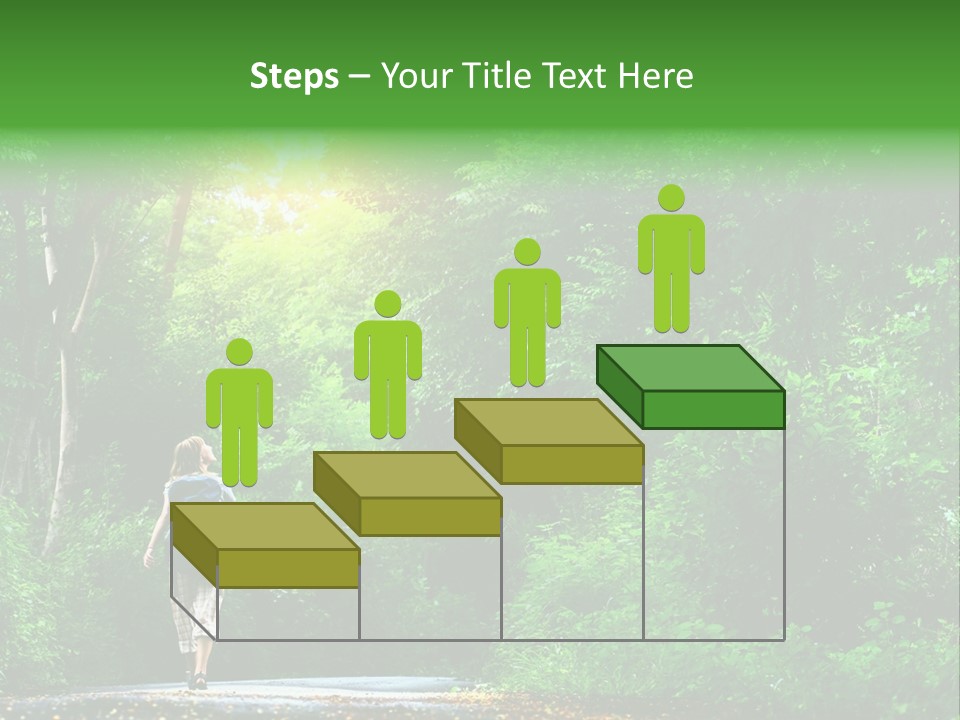 Wet Female Road PowerPoint Template