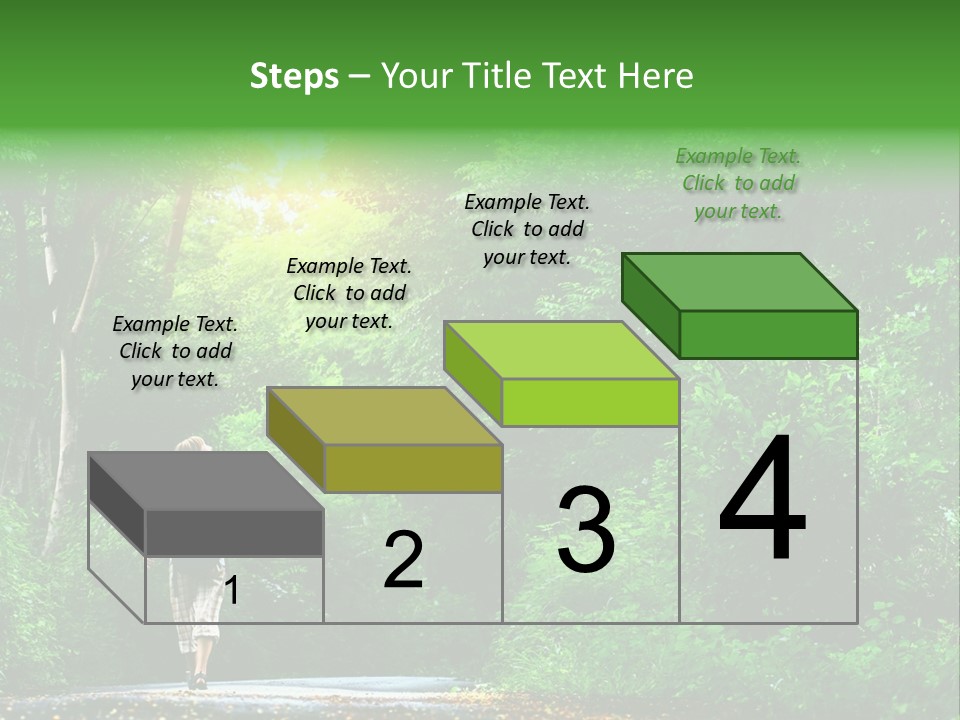Wet Female Road PowerPoint Template