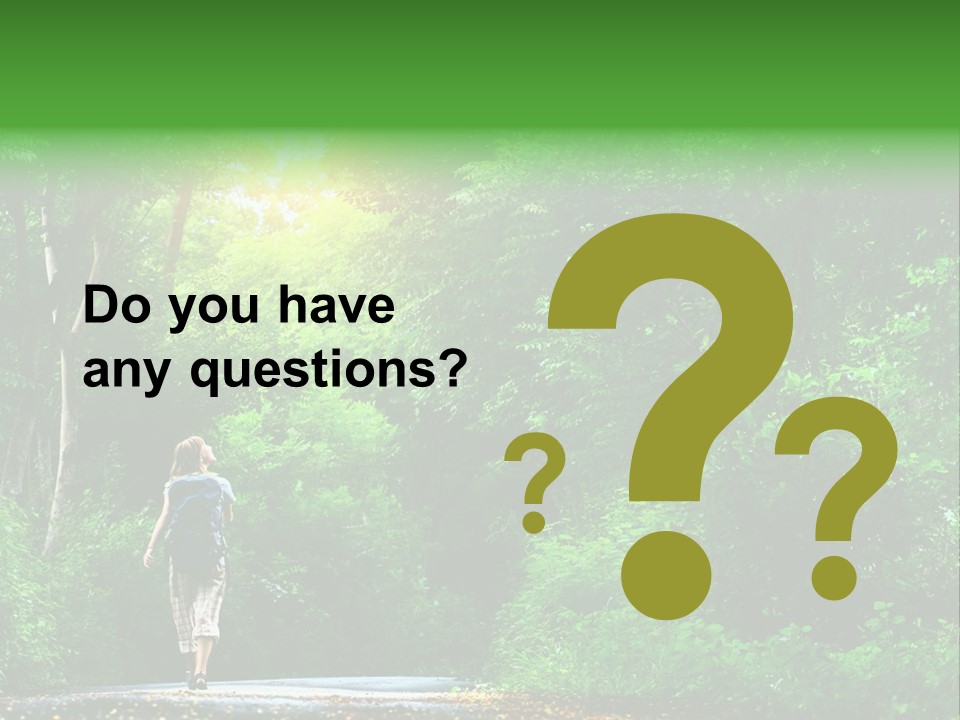 Wet Female Road PowerPoint Template