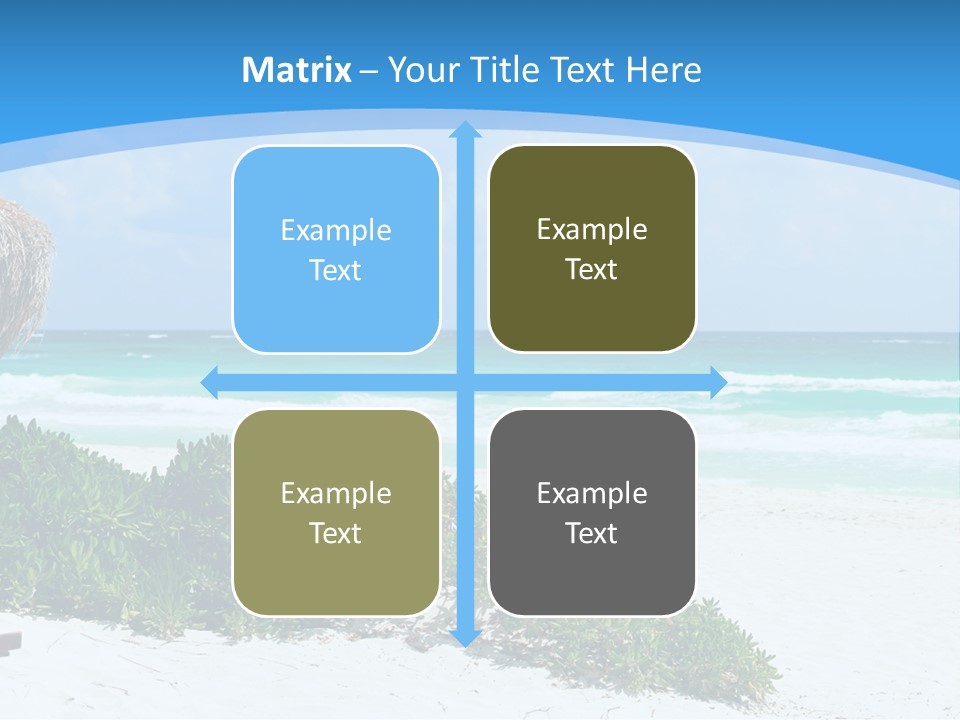 Idyllic Beautiful Shore PowerPoint Template