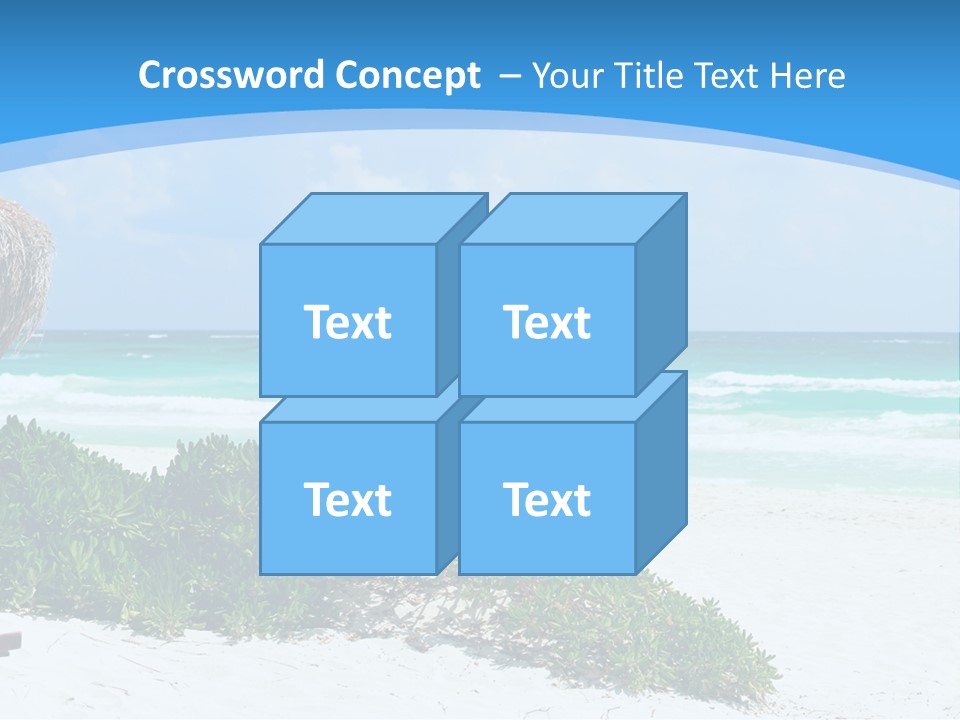 Idyllic Beautiful Shore PowerPoint Template
