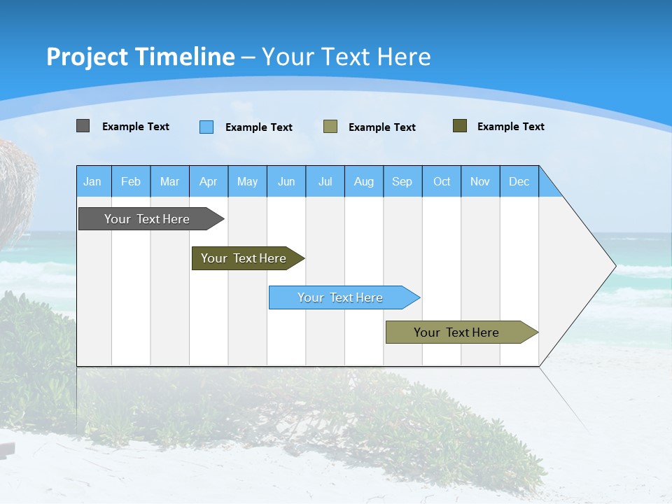 Idyllic Beautiful Shore PowerPoint Template