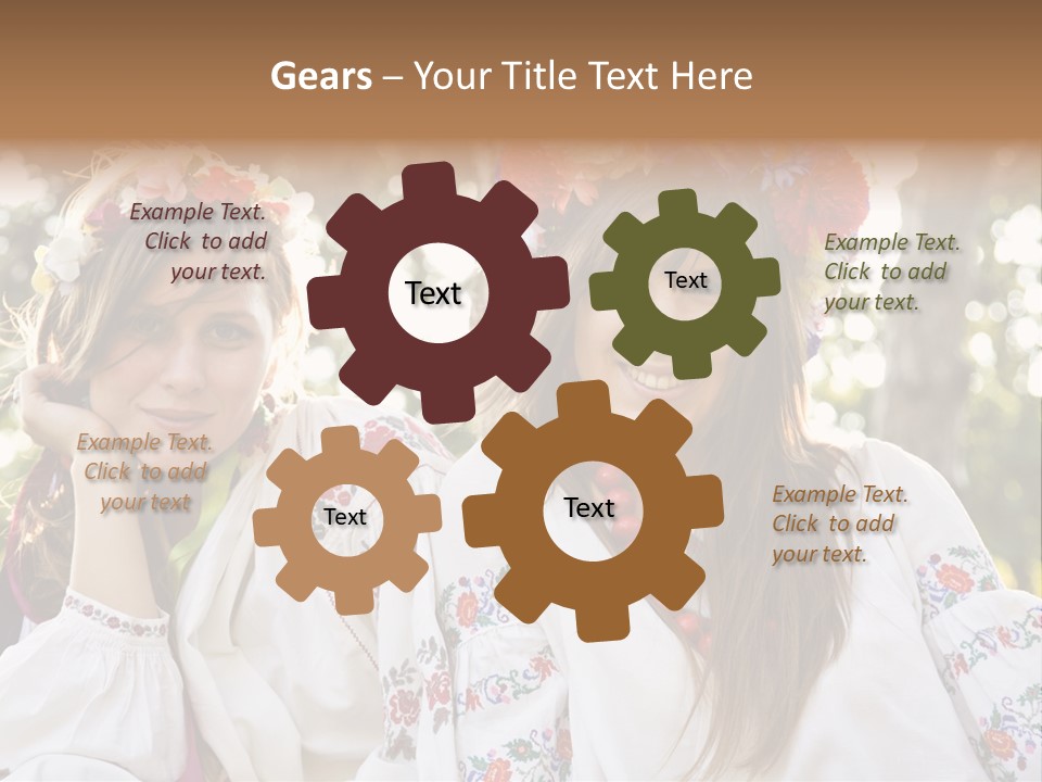 Costume Cheerful Fashion PowerPoint Template