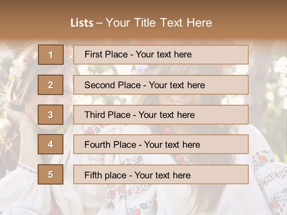 Costume Cheerful Fashion PowerPoint Template