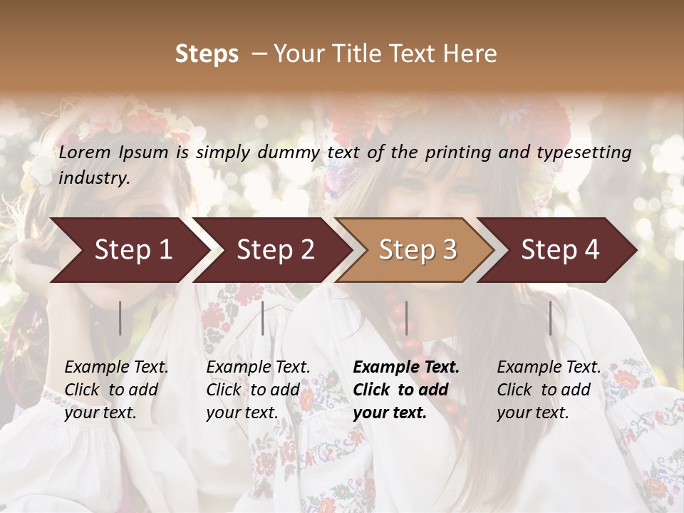 Costume Cheerful Fashion PowerPoint Template