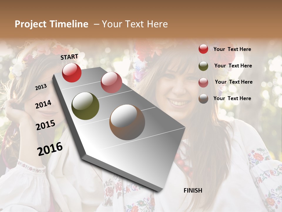 Costume Cheerful Fashion PowerPoint Template