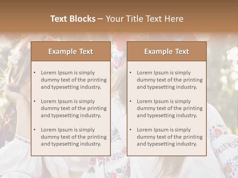 Costume Cheerful Fashion PowerPoint Template