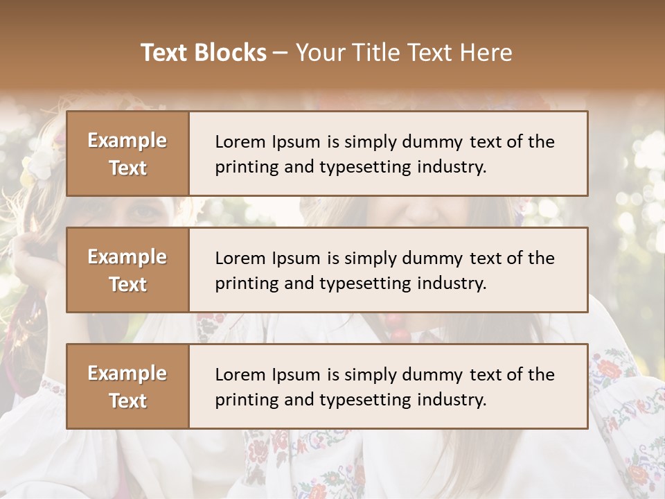 Costume Cheerful Fashion PowerPoint Template