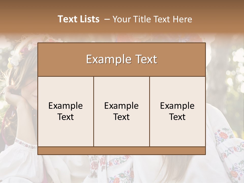 Costume Cheerful Fashion PowerPoint Template