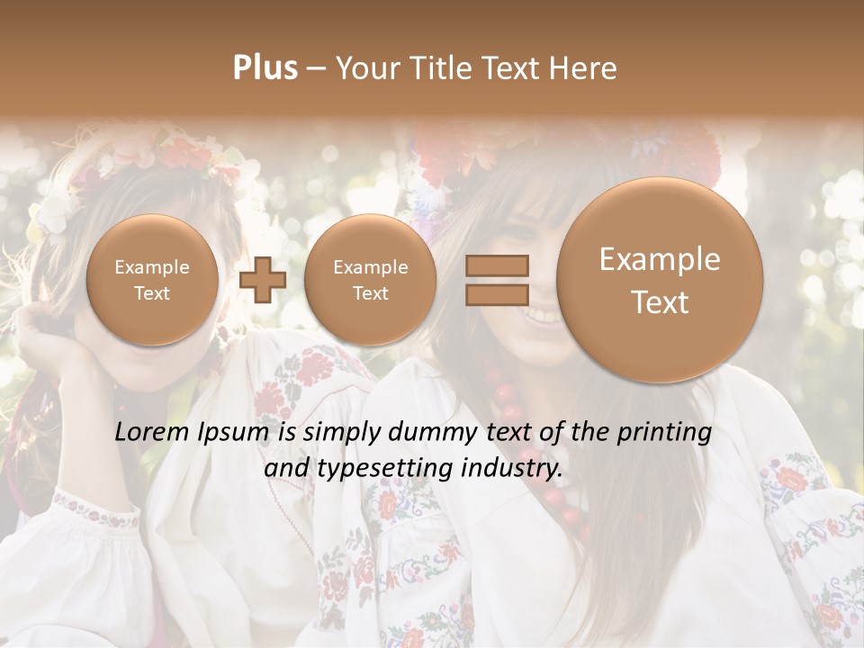 Costume Cheerful Fashion PowerPoint Template