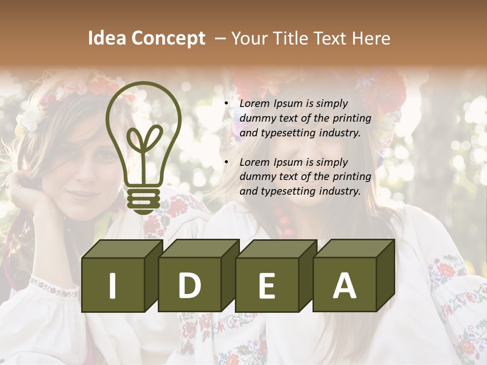 Costume Cheerful Fashion PowerPoint Template