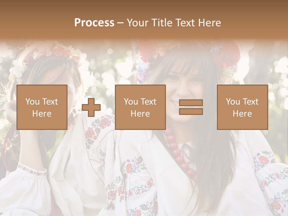 Costume Cheerful Fashion PowerPoint Template