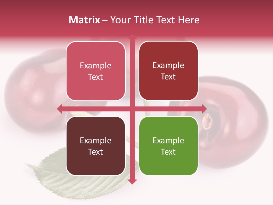 Dessert Cherry Nature PowerPoint Template