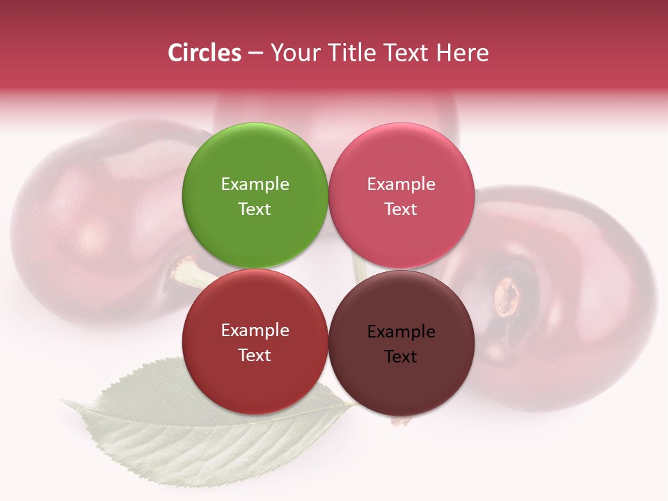 Dessert Cherry Nature PowerPoint Template