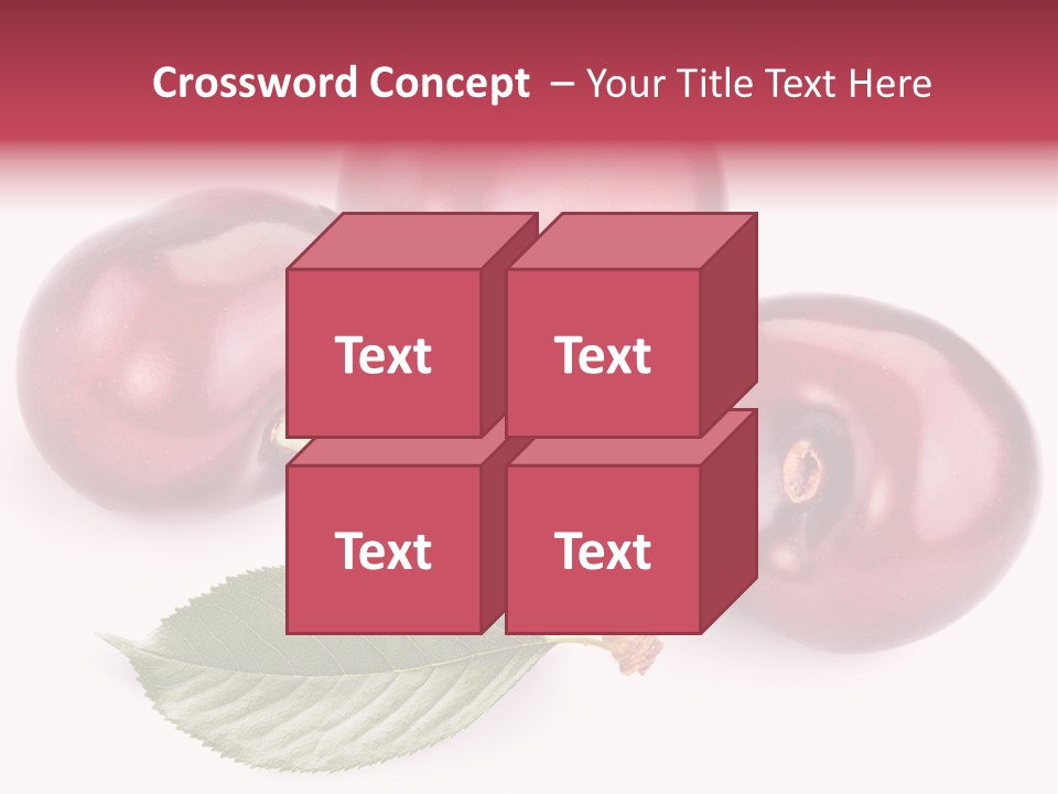 Dessert Cherry Nature PowerPoint Template