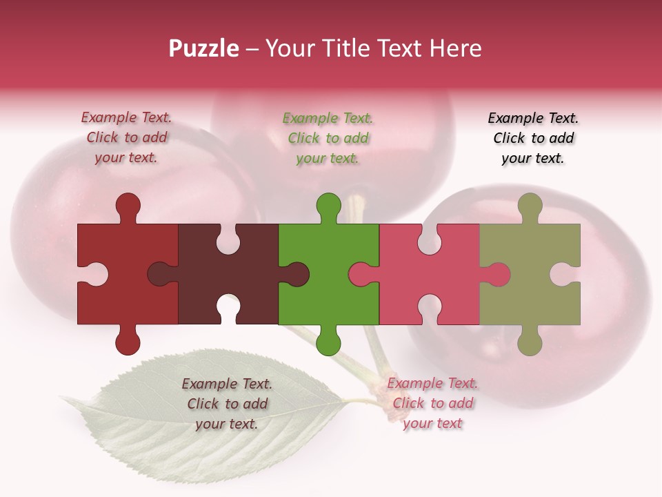 Dessert Cherry Nature PowerPoint Template