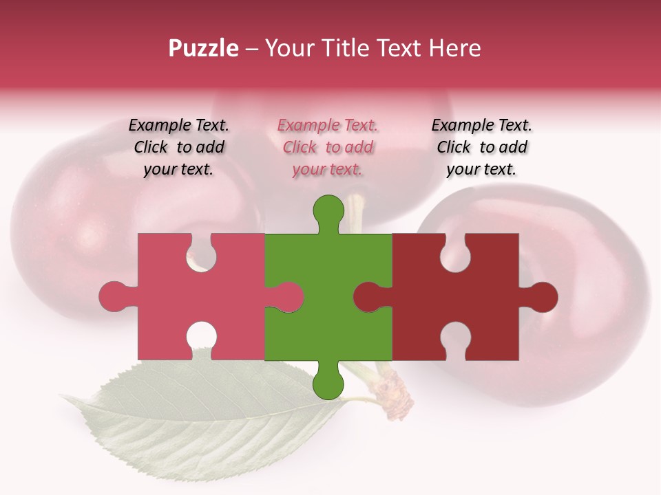 Dessert Cherry Nature PowerPoint Template