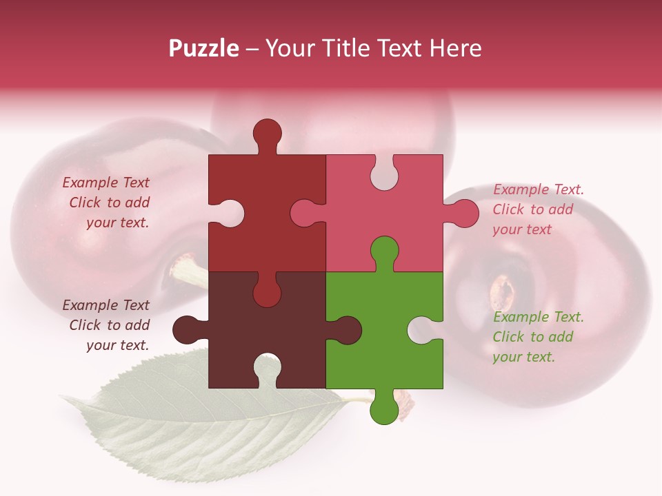 Dessert Cherry Nature PowerPoint Template
