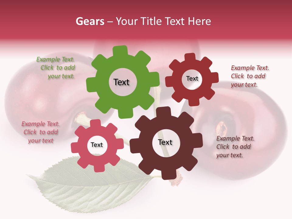 Dessert Cherry Nature PowerPoint Template