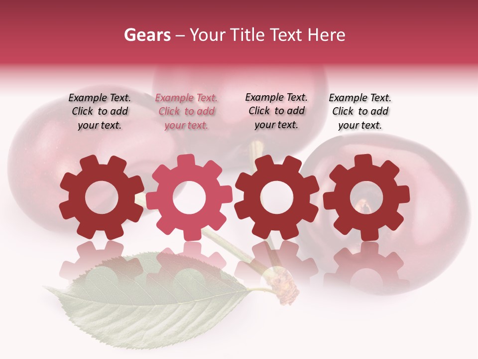 Dessert Cherry Nature PowerPoint Template