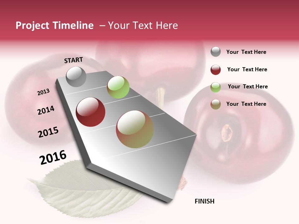 Dessert Cherry Nature PowerPoint Template