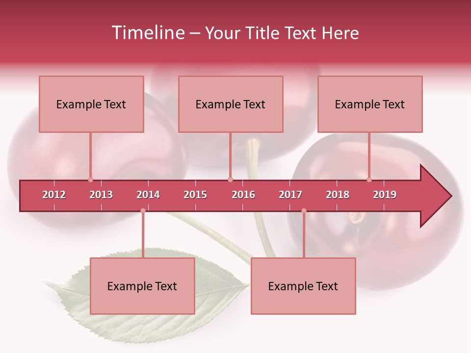 Dessert Cherry Nature PowerPoint Template