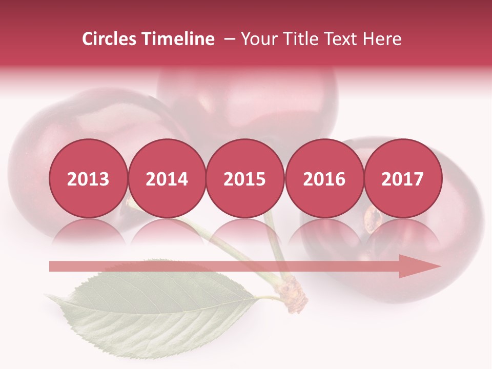 Dessert Cherry Nature PowerPoint Template