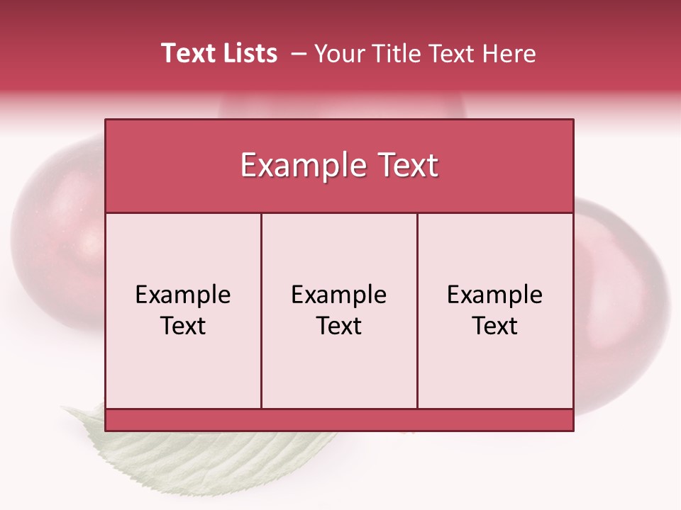 Dessert Cherry Nature PowerPoint Template