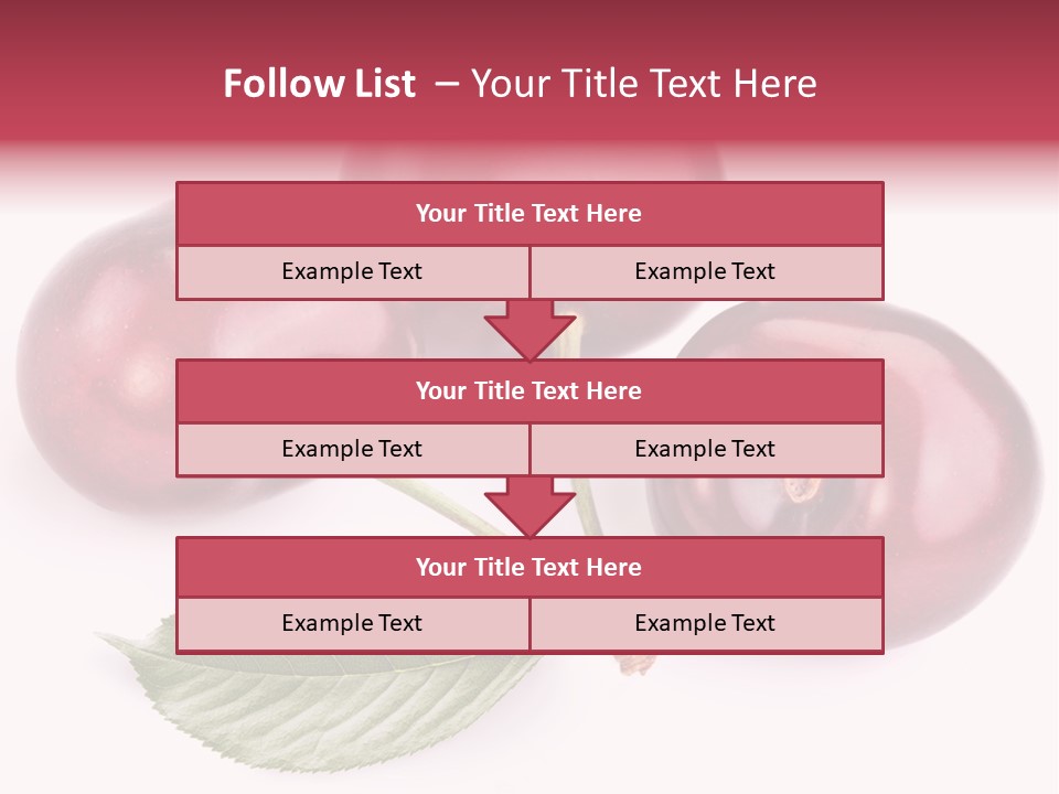 Dessert Cherry Nature PowerPoint Template