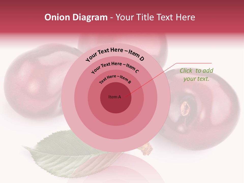 Dessert Cherry Nature PowerPoint Template