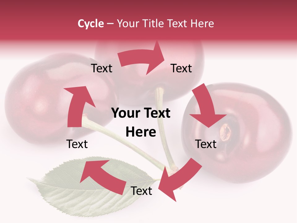 Dessert Cherry Nature PowerPoint Template