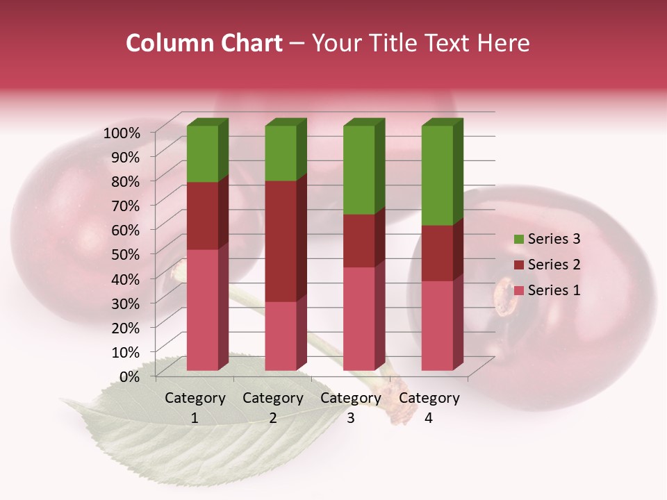Dessert Cherry Nature PowerPoint Template