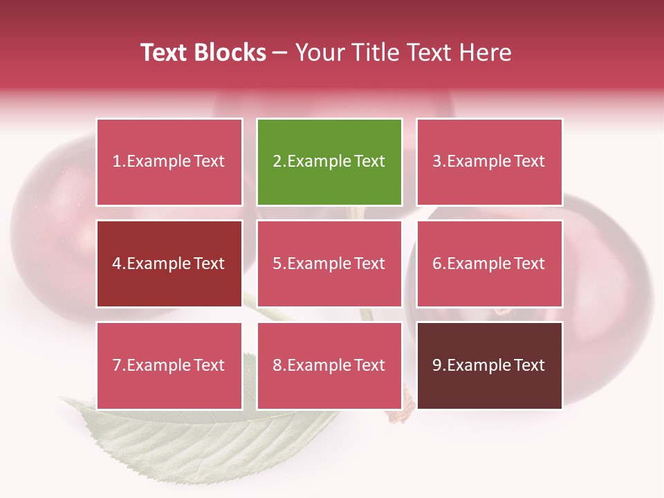 Dessert Cherry Nature PowerPoint Template