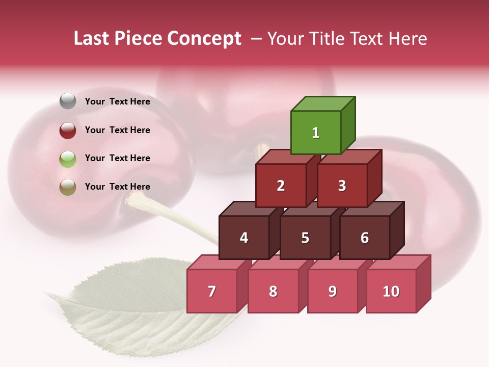Dessert Cherry Nature PowerPoint Template