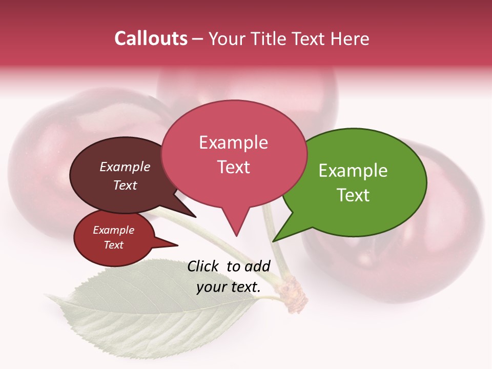 Dessert Cherry Nature PowerPoint Template