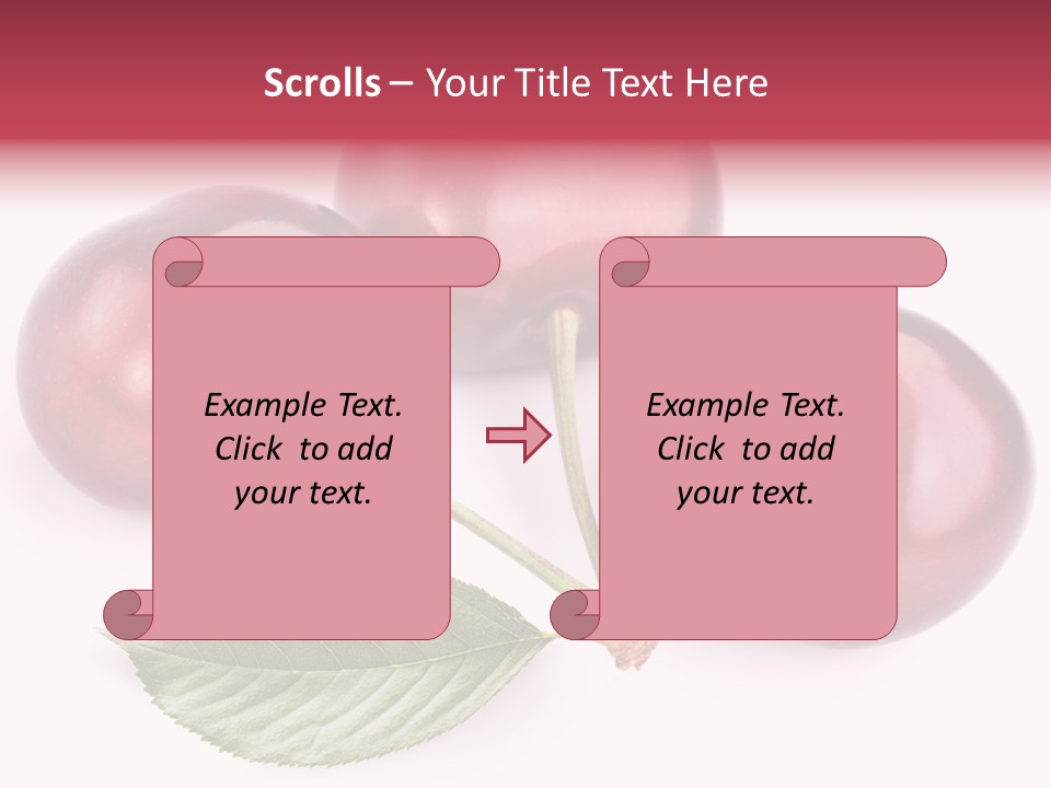 Dessert Cherry Nature PowerPoint Template
